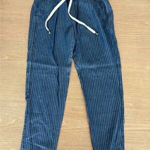 Splendid Navy and White Striped Pants